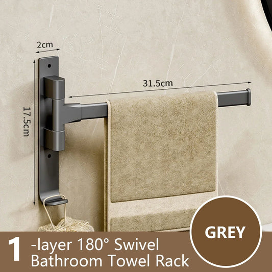 Rotating Aluminium Towel Rack