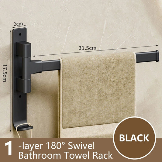 Rotating Aluminium Towel Rack