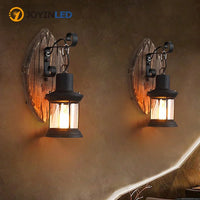 Retro Industrial Lantern Wall Light