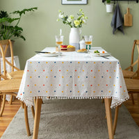 Floral Cotton Tablecloth