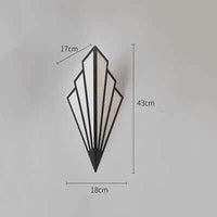 Fan Form Art Deco Wall Light 43cm