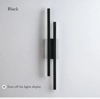 Black and Gold Acrylic Wall Light