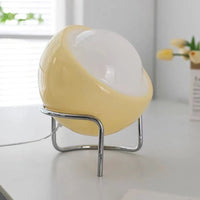 Glass and Steel Table Lamp 25cm