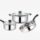 Three Piece Stainless Steel Pan Set