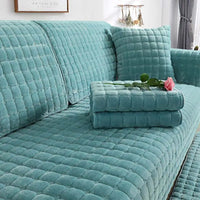 Quilted Plush Non-Slip Sofa Runner
