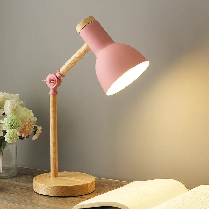 Dyed Wood Table Lamp 45cm