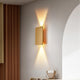 Koda wall light lit on wall