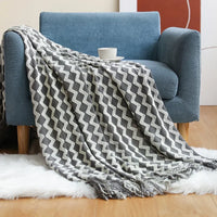 Nordic Knitted Throw Blanket