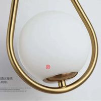 Glass Orb Drop Wall Light 37cm