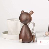 Danish Walnut Bear Family Ornament