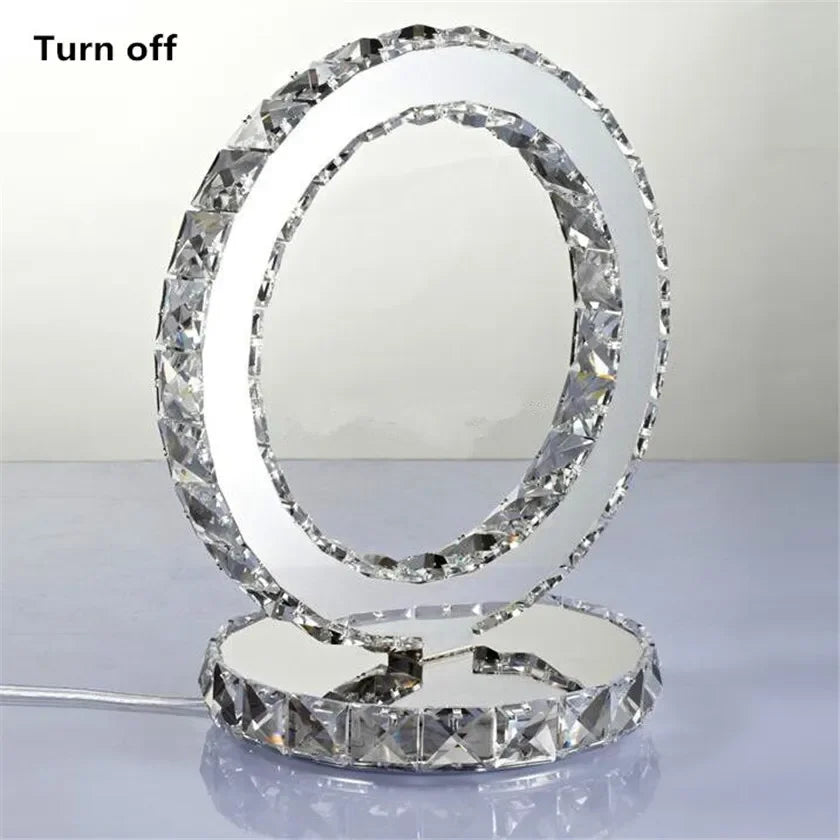Crystal Halo Table Lamp 22cm