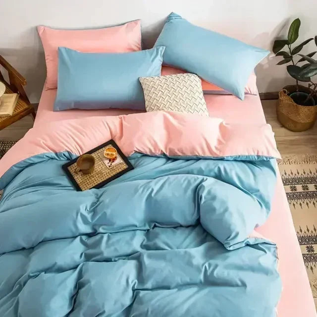Reversible Two-Tone Duvet Cover