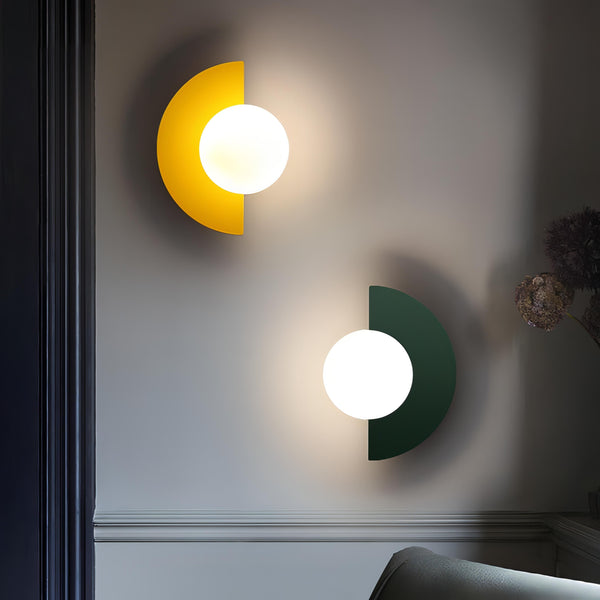 Semi Round Wall Light 20cm