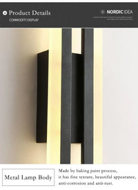 Black and Gold Acrylic Wall Light
