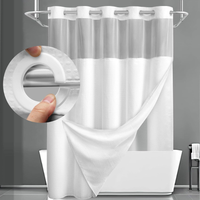 Waffle Weave Double Layer Shower Curtain
