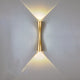 Twin Cone Metal Wall Light 24cm