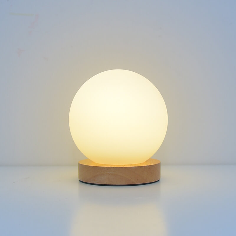 Bamboo and Iron Touch Night Lamp