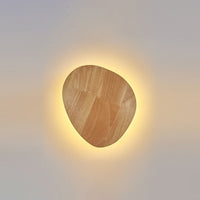 Timber Disc Wall Light 19cm