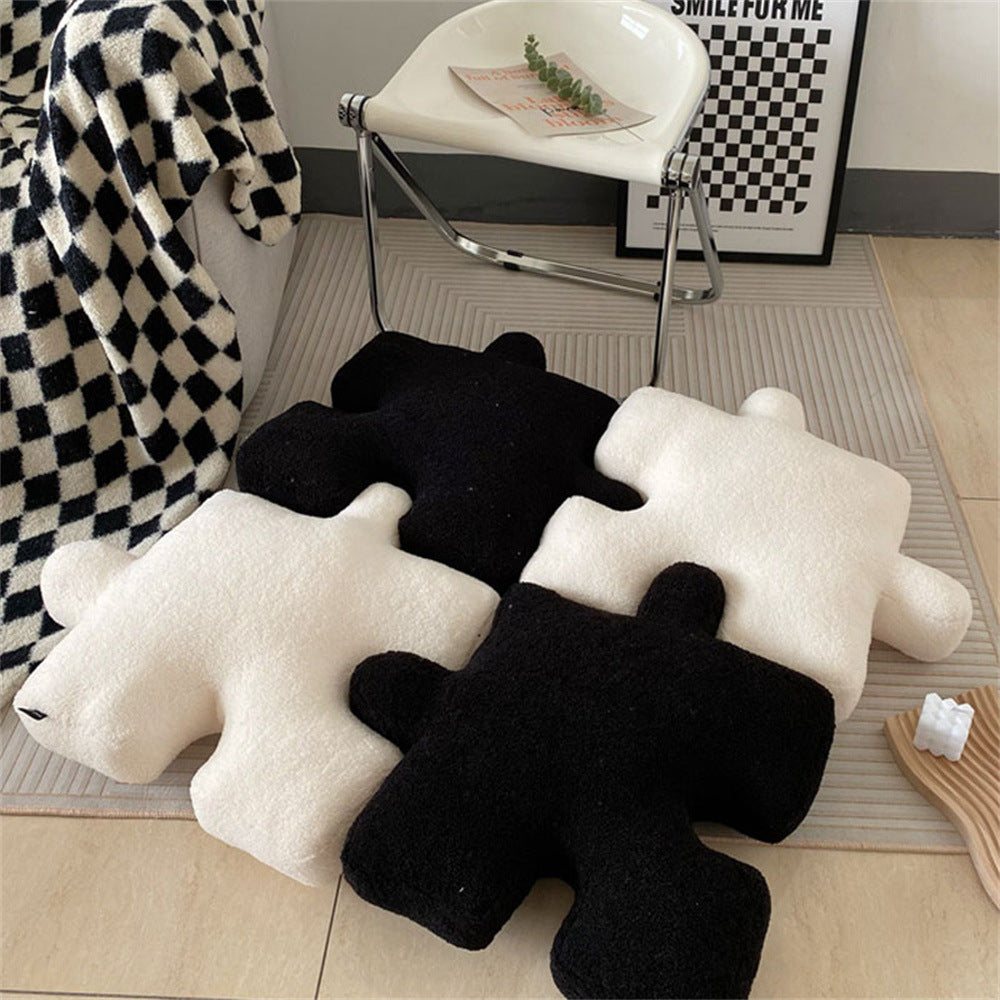 Puzzle Print Cushion Cover Pair 42x56cm