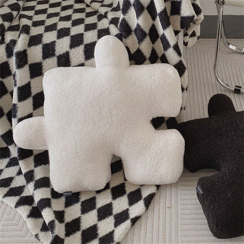 Puzzle Print Cushion Cover Pair 42x56cm