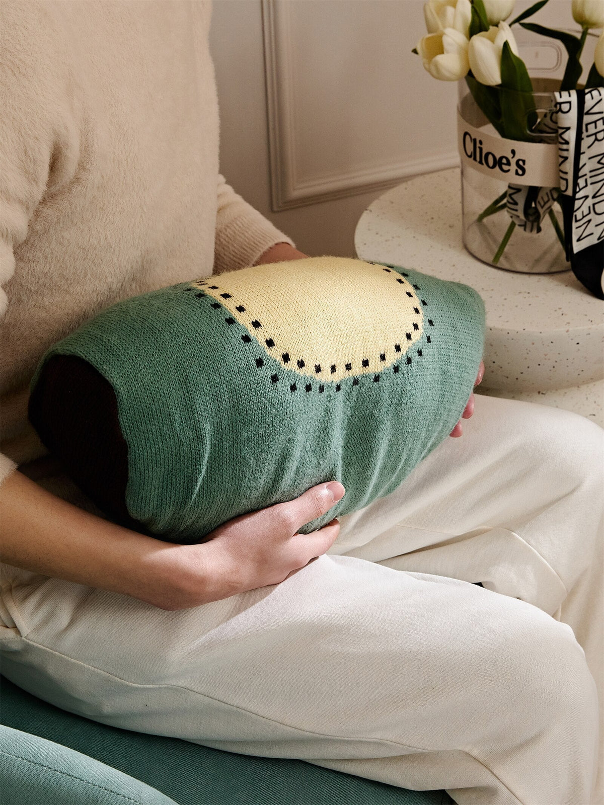 Fruit Print Bolster Cushion