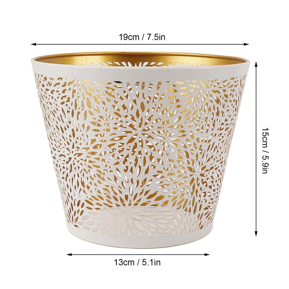 Gold Pattern Metal Lampshade 19cm