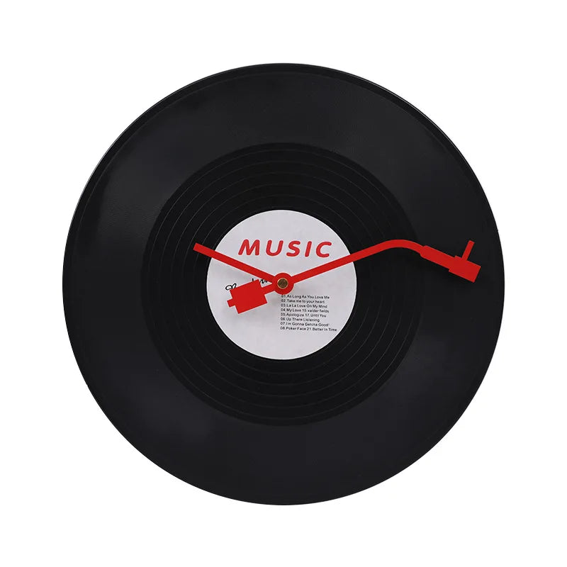 Vinyl Record Wall Clock, 30cm