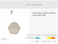 Folded Paper Lantern Shade