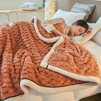 Velvet Flannel Throw Blanket