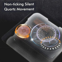Acrylic and Wood Silent Wall Clock