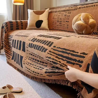 Savanna Geo Chenille Sofa Cover