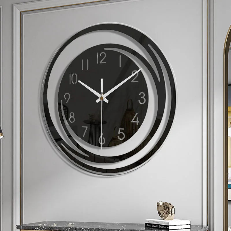 Scandinavian Black Acrylic Wall Clock