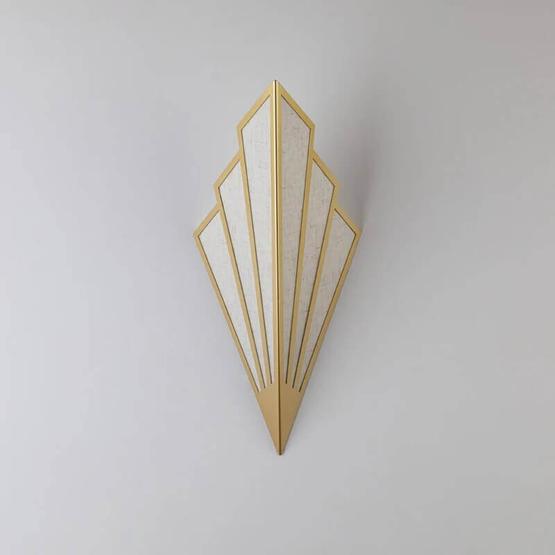 Fan Form Art Deco Wall Light 43cm