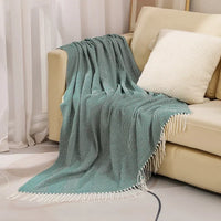Nordic Stripe Cotton Fringed Throw