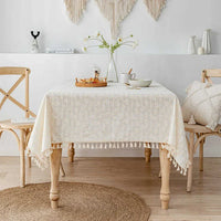 Floral Cotton Tablecloth 140cm