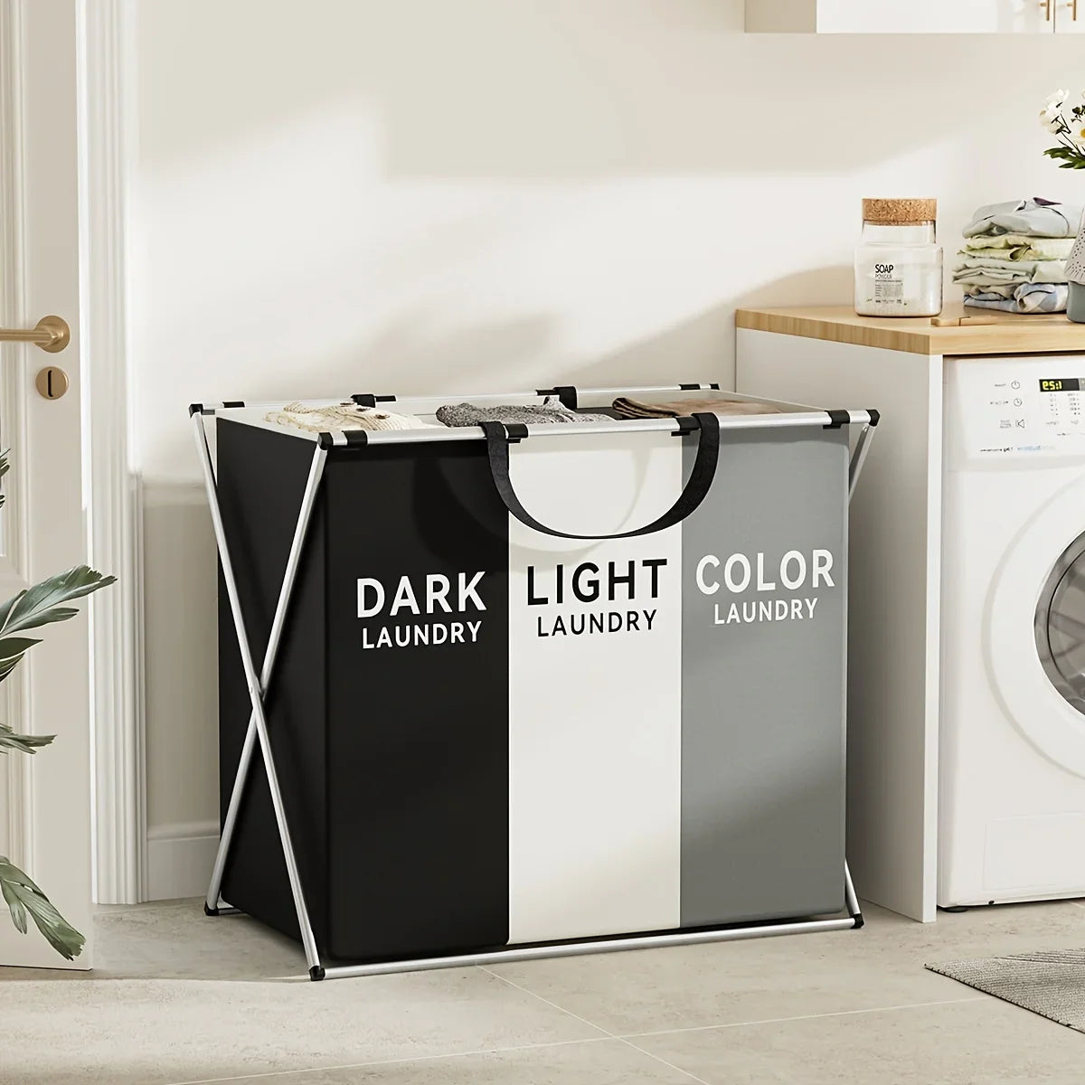 Sorting Laundry Hamper, Two or Three Section