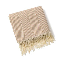 Nordic Stripe Cotton Fringed Throw