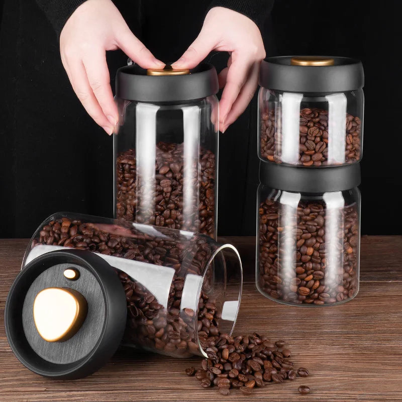 Vacuum Seal Glass Storage Canister