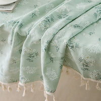 Floral Cotton Tablecloth