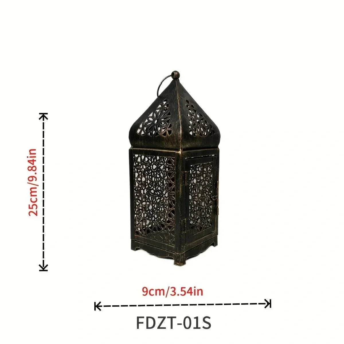 Iron Lantern Candle Holder
