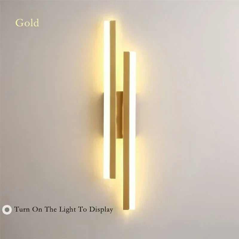 Black and Gold Acrylic Wall Light