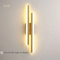 Black and Gold Acrylic Wall Light