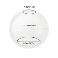 Clear Glass Lampshade, Six Diameters