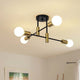 Scandinavian metal flush mount ceiling light