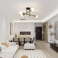 Ceiling light in room