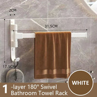 Rotating Aluminium Towel Rack