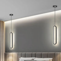 Slim Bar Pendant Light, One or Two Head
