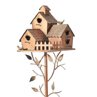Metal Birdhouse Garden Stake 75cm