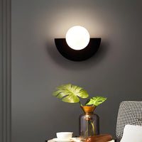 Semi Round Wall Light 20cm