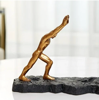 Sculptural Wine Bottle Holder in Bronze